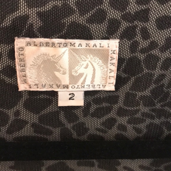 Alberto Makali wrap dress animal print size 2 - Picture 2 of 7